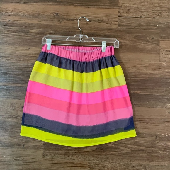 Elle Lauri rainbow silk mini skirt - Picture 2 of 3